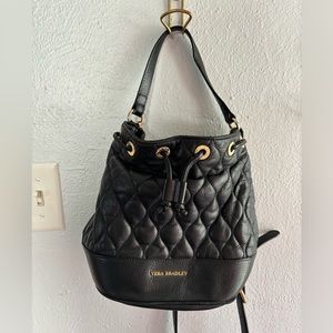 Vera Bradley Leather Bucket Bag